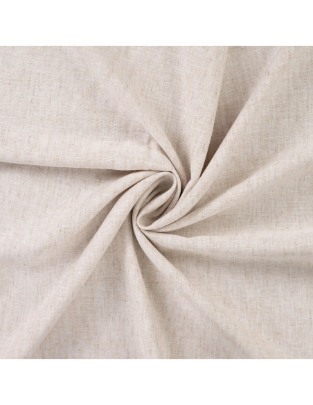 Tissu, Toile Chinée Souple, Naturel, Laize 140 cm, 55% Lin 25% Coton 20% Viscose 165g/m²