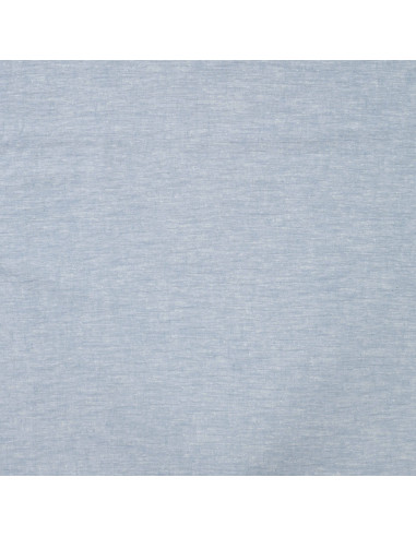 Toile souple lin coton viscose, bleu