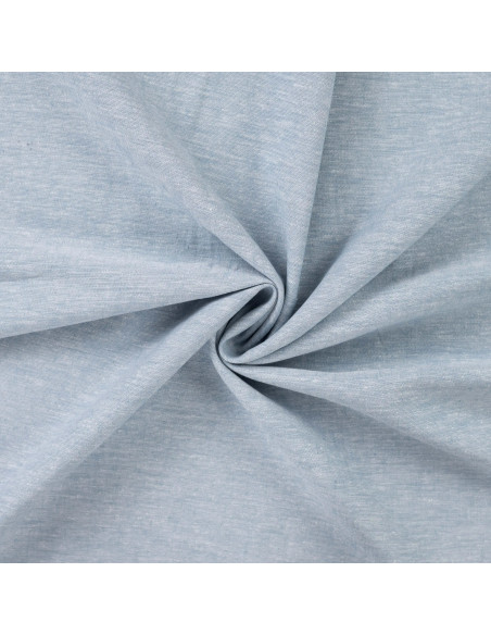 Tissu, Toile Souple Chinée, Bleu, Laize 140 cm, 55% Lin 25% Coton 20% Viscose 165g/m²