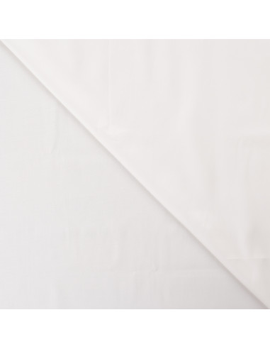 Tissu, Satin de Coton Uni, Écru, Laize 150 cm, 100% Coton 115g/m²