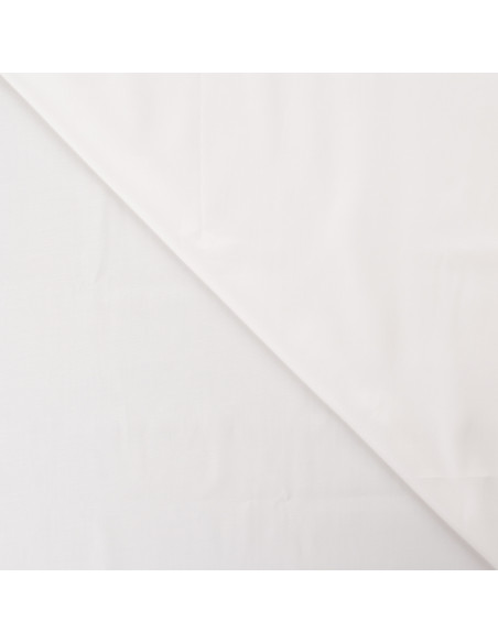 Tissu, Satin de Coton Uni, Écru, Laize 150 cm, 100% Coton 115g/m²
