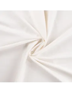 Tissu, Satin de Coton Uni, Écru, Laize 150 cm, 100% Coton 115g/m²