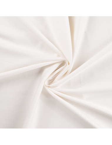 Tissu, Satin de Coton Uni, Écru, Laize 150 cm, 100% Coton 115g/m²