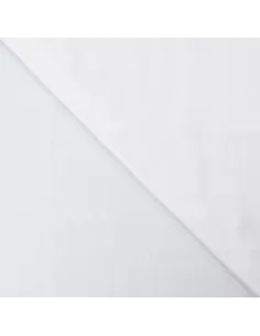 Tissu, Satin de Coton Uni, Blanc, Laize 150 cm, 100% Coton 115g/m² 2