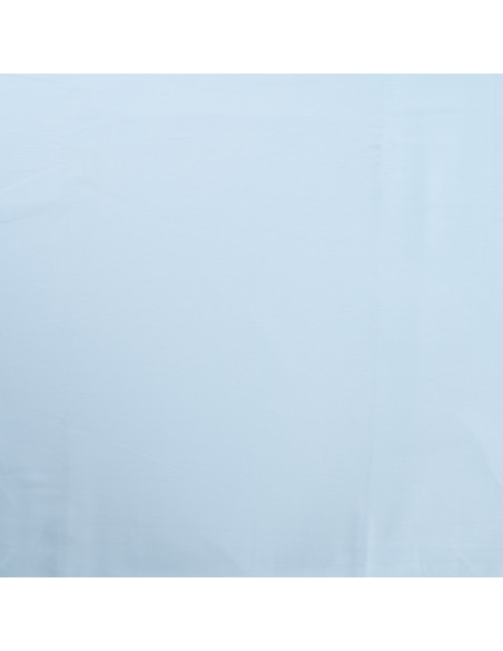 Tissu, Satin de Coton Uni, Bleu Clair, Laize 150 cm, 100% Coton 115g/m²