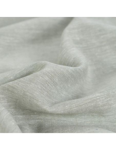 Tissu, Toile Souple Chinée, Vert, Laize 140 cm, Lin Coton Viscose 165g/m²