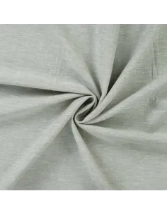 Tissu, Toile Souple Chinée, Vert, Laize 140 cm, Lin Coton Viscose 165g/m²