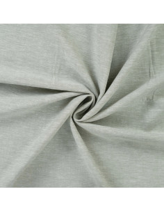 Toile souple lin coton viscose, vert