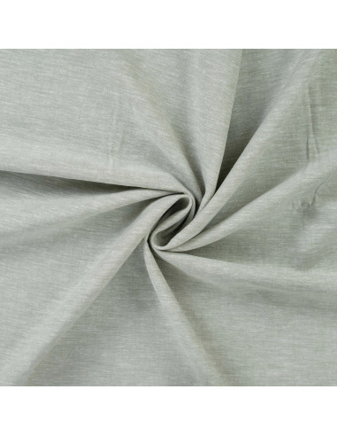 Tissu, Toile Souple Chinée, Vert, Laize 140 cm, Lin Coton Viscose 165g/m²
