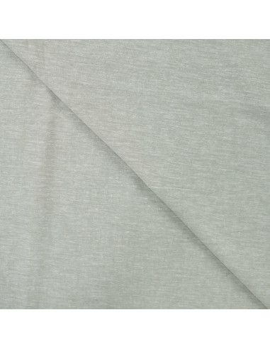 Tissu, Toile Souple Chinée, Vert, Laize 140 cm, Lin Coton Viscose 165g/m²
