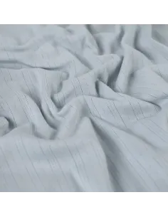 Tissu, Jersey Ajouré Pointelle, Bleu Clair, Laize 145 cm, Coton Stretch 2