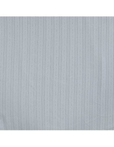 Tissu, Jersey Ajouré Pointelle, Bleu Clair, Laize 145 cm, Coton Stretch