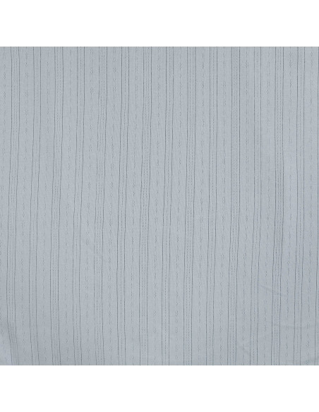 Tissu, Jersey Ajouré Pointelle, Bleu Clair, Laize 145 cm, Coton Stretch
