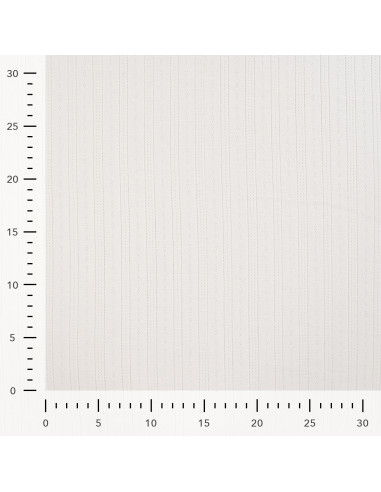 Tissu, Jersey Ajouré Pointelle, Écru, Laize 145 cm, Coton Stretch