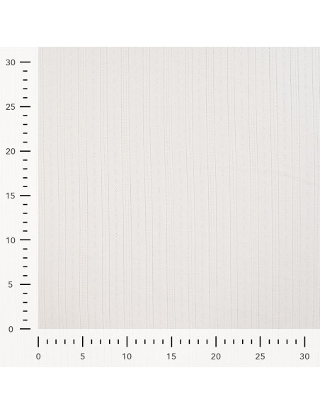 Tissu, Jersey Ajouré Pointelle, Écru, Laize 145 cm, Coton Stretch