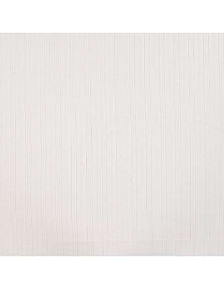 Tissu, Jersey Ajouré Pointelle, Écru, Laize 145 cm, Coton Stretch