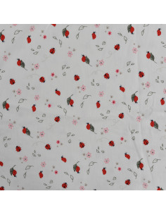 Jersey de coton, coccinelles