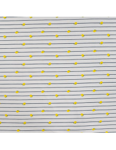 Jersey de coton, rayures et citrons