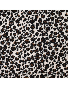 Seersucker imprimé léopard
