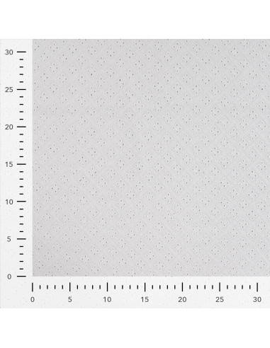 Tissu, Broderie Anglaise Fleurie, Blanc Pur, Laize 130 cm, 100% Coton 140g/m²