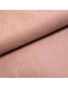 Tissu, Suédine Scuba Unie, Vieux Rose, Laize 150 cm, 95% Polyester 5% Spandex 410g/m²