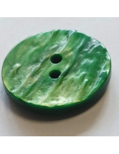 Bouton polyester 2 trous, 20 mm, vert 2