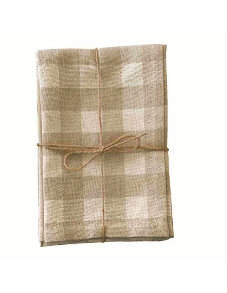 Set de 3 torchons, ficelle