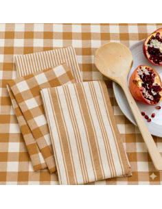 Set de 3 torchons, peanut 2