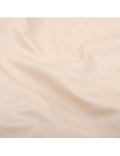 Coton enduit, uni, légèrement glacé, champagne