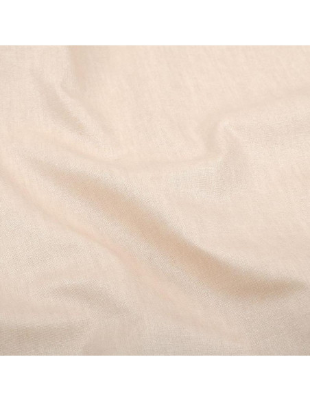 Coton enduit, uni, légèrement glacé, champagne