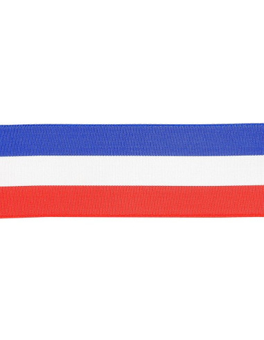 Ruban tricolore, 39mm, bleu blanc rouge