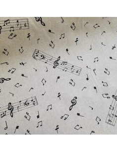 Demi-natté, aspect lin, notes de musique