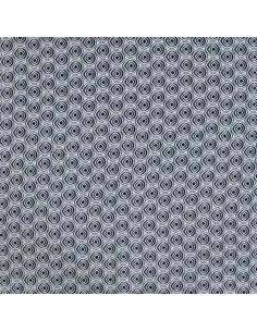Tissu, Voile de Coton Abstrait, Bleu, Laize 140 cm, 100% Coton 75g/m²