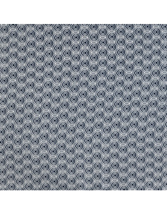 Voile de coton, abstrait bleu