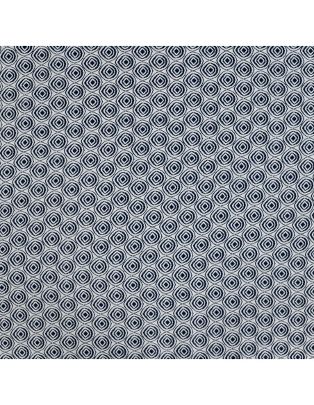 Tissu, Voile de Coton Abstrait, Bleu, Laize 140 cm, 100% Coton 75g/m²