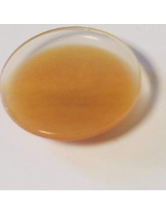 Bouton polyester à pied, 22mm, rond orange 2