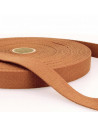 Sangle coton, 25mm, terracotta
