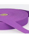 Sangle coton, 25mm, violet