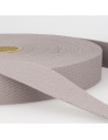 Sangle coton, 25mm, gris moyen