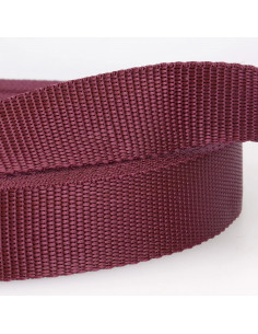 Sangle pp, 30mm, bordeaux/lie de vin