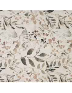 Viscose lin, impression digitale, feuilles