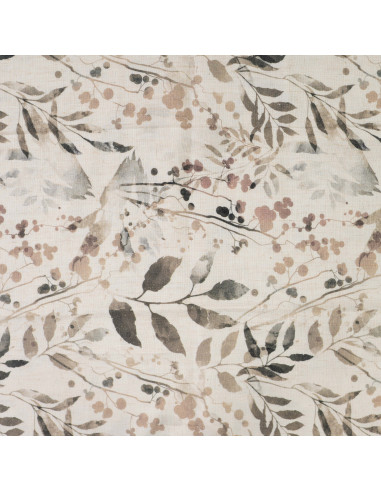 Viscose lin, impression digitale, feuilles