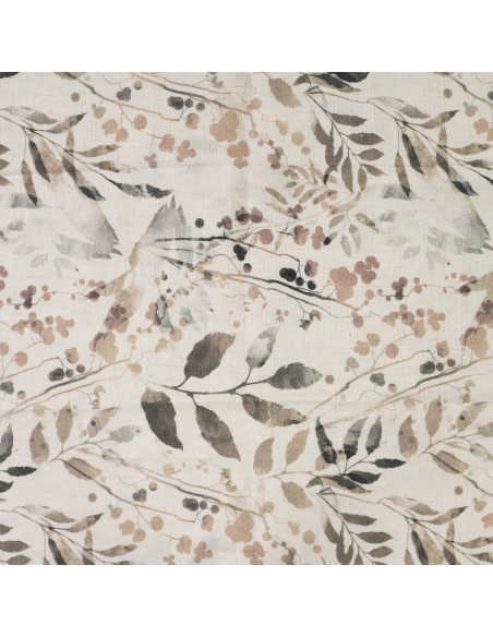 Viscose lin, impression digitale, feuilles