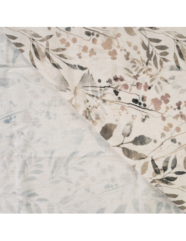 Viscose lin, impression digitale, feuilles