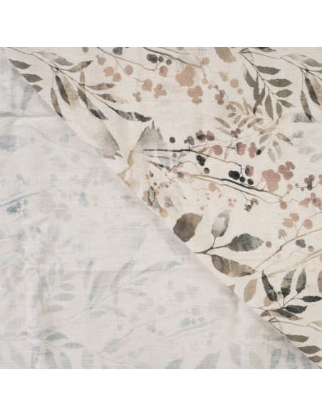 Viscose lin, impression digitale, feuilles