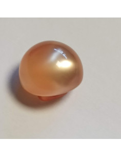 Bouton polyester à pied, 12mm, rond rose 2