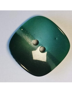 Bouton polyester 2 trous, 25 mm, rond, vert