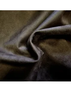Tissu, Suédine Scuba Unie, Marron Foncé, Laize 150 cm, 96% Polyester 4% Spandex 280g/m²