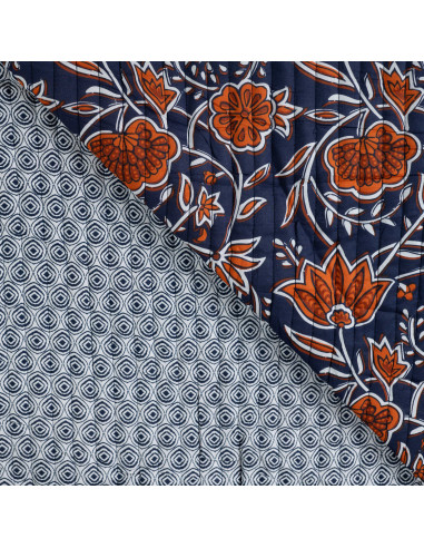 Matelassé fleurs, ethnique
