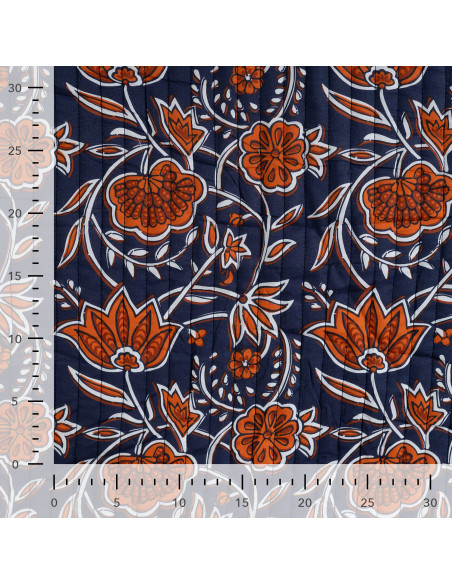 Matelassé fleurs, ethnique